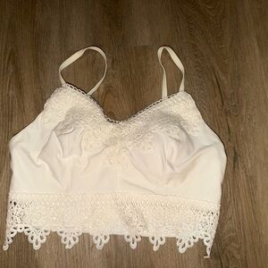 Mudd Cream Crochet Bralette